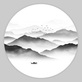 禅意山水画