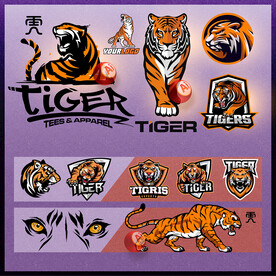 矢量猛虎创意设计