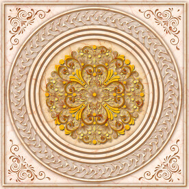 富贵花开欧式大理石天顶