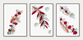 手绘植物装饰画