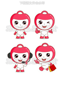 卡通电商购物精灵