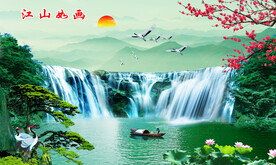 巨幅山水画
