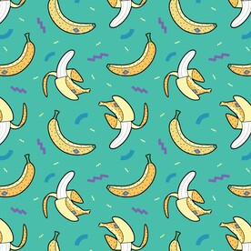 香蕉满印图