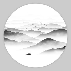 水墨山水画