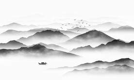 水墨山水画