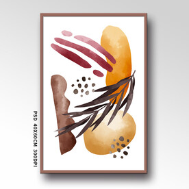 蛋糕店抽象装饰画