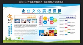 企业文化展板模板