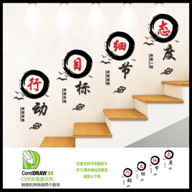 态度细节目标行动文化墙