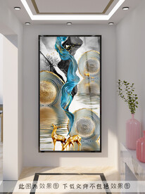 轻奢玄关装饰画