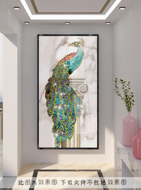 孔雀装饰画