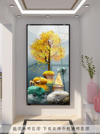 轻奢玄关装饰画