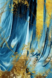 高端抽象洒金油画