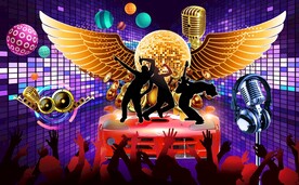 酒吧音乐名车背景墙