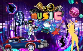 KTV音乐酒吧背景墙图片