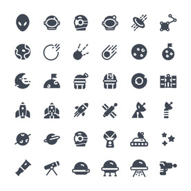 外星探险类图标