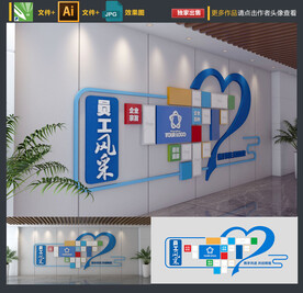 员工风采文化墙