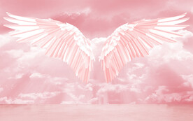 网红翅膀背景墙