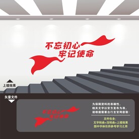 党建楼梯楼道文化墙