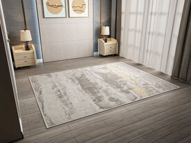 现代简约卧室背景墙场景空景