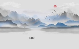 高端意境水墨画