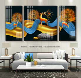 现代简约客厅装饰画玄关挂画