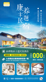主题民宿海报