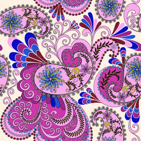 佩斯利涡旋纹 腰果花   