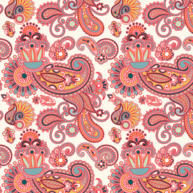 佩斯利涡旋纹 腰果花  