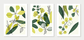 植物叶子装饰画