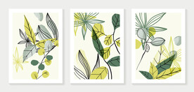 植物叶子装饰画