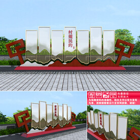 村规民约户外雕塑