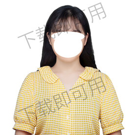 证件照黄色衬衫