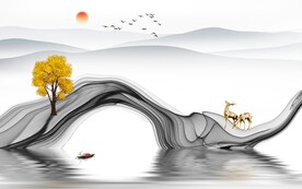 中式背景墙