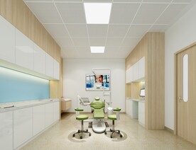 口腔诊所治疗室设计案例效果图