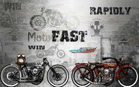 工装 机车摩托车背景画