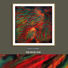 轻奢手绘抽象油画装饰画