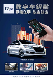 智能手机控车海报