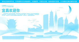 宜昌地标建筑剪影