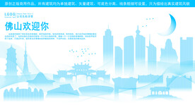 佛山地标建筑剪影