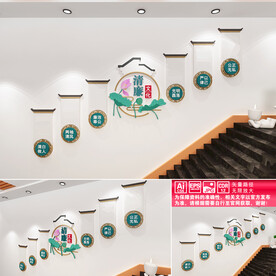 廉洁楼道文化墙