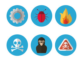 电脑上的危险标志