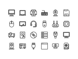 电子设备的手机电脑图标