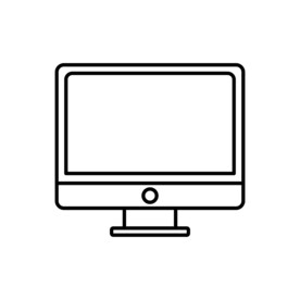 黑白电脑图简约风