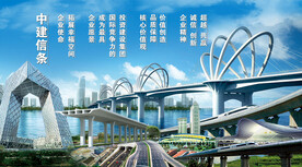 中国建筑路桥钢铁锦集背景墙