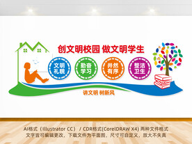 文明校园文化墙