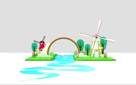 扁平化商业美陈