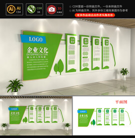 绿色环保企业文化墙