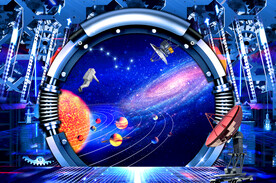 科幻星空背景墙