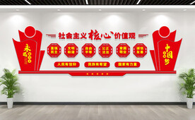 社会主义核心价值观文化墙
