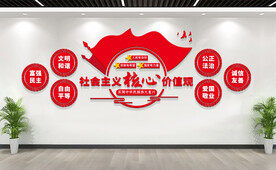 社会主义核心价值观党建文化墙
